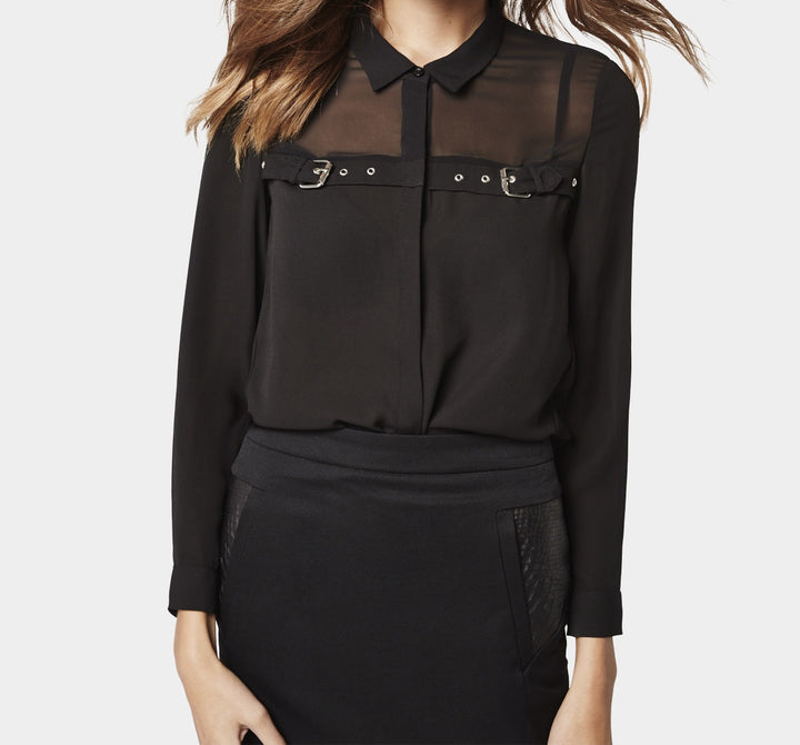 Chemisier Noire - Taille XS/34