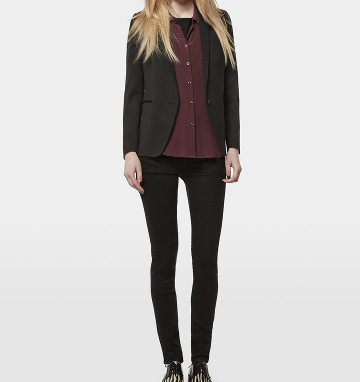 Chemisier Bordeaux - Taille XS/34