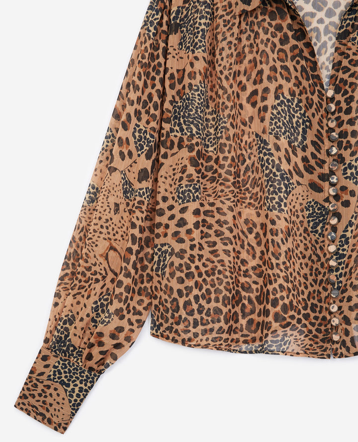 Chemisier Marron - Taille M/38