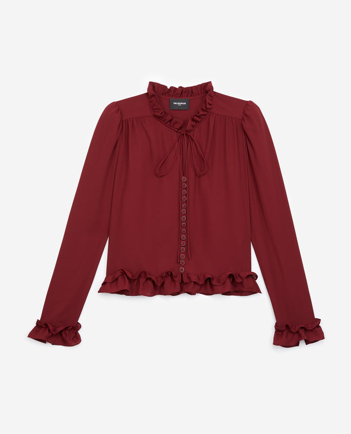 Chemisier Bordeaux - Taille XS/34