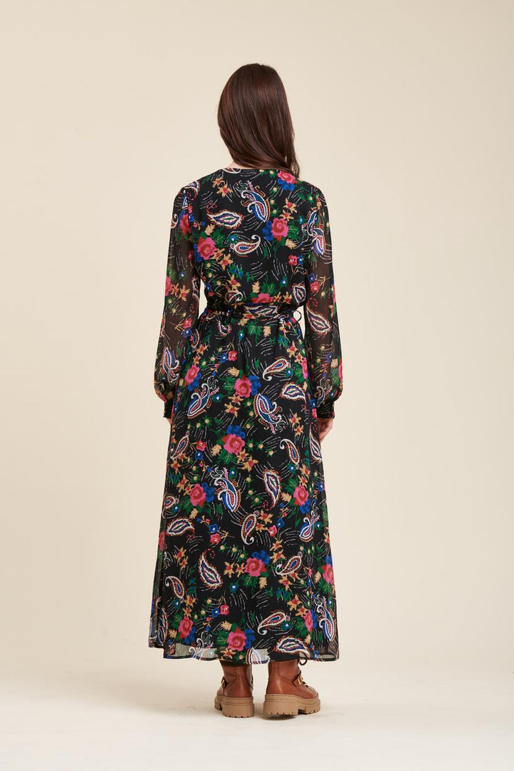Long floral print dress - S/36