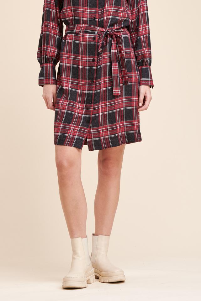 Robe chemise à carreaux ample - S/36
