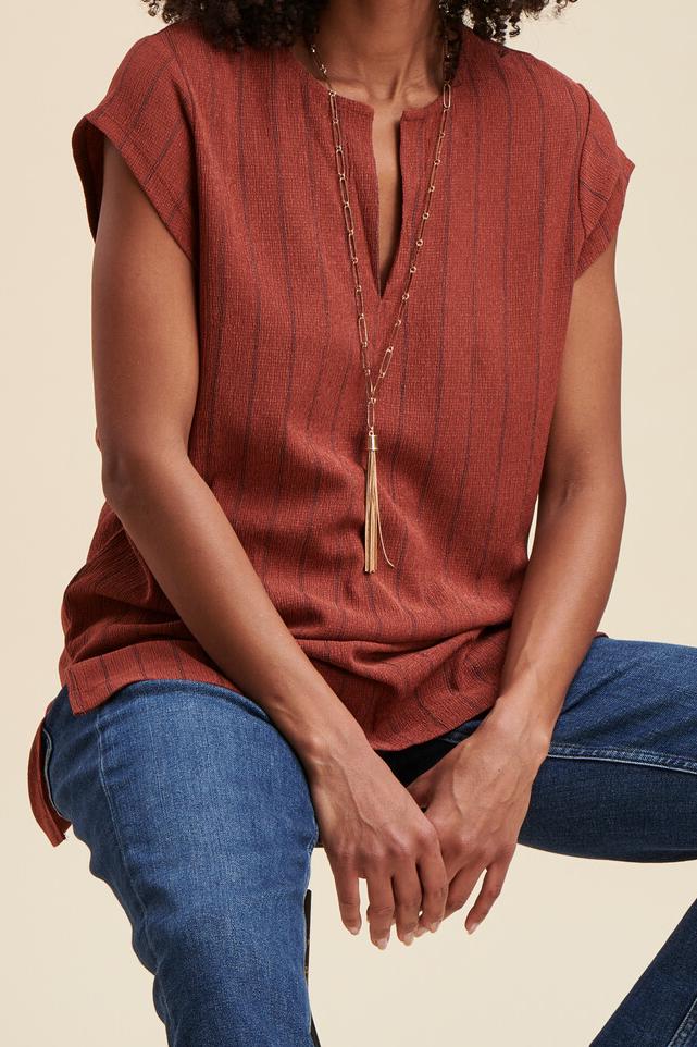 Tunique jersey rayé - M/38