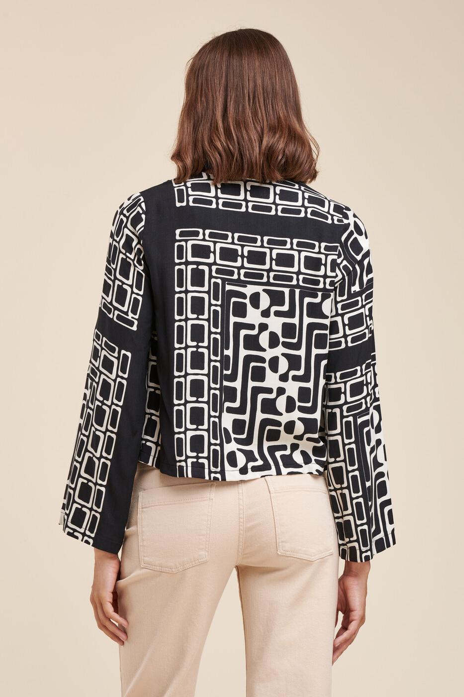 Blouse noire et blanche - Taille M/38