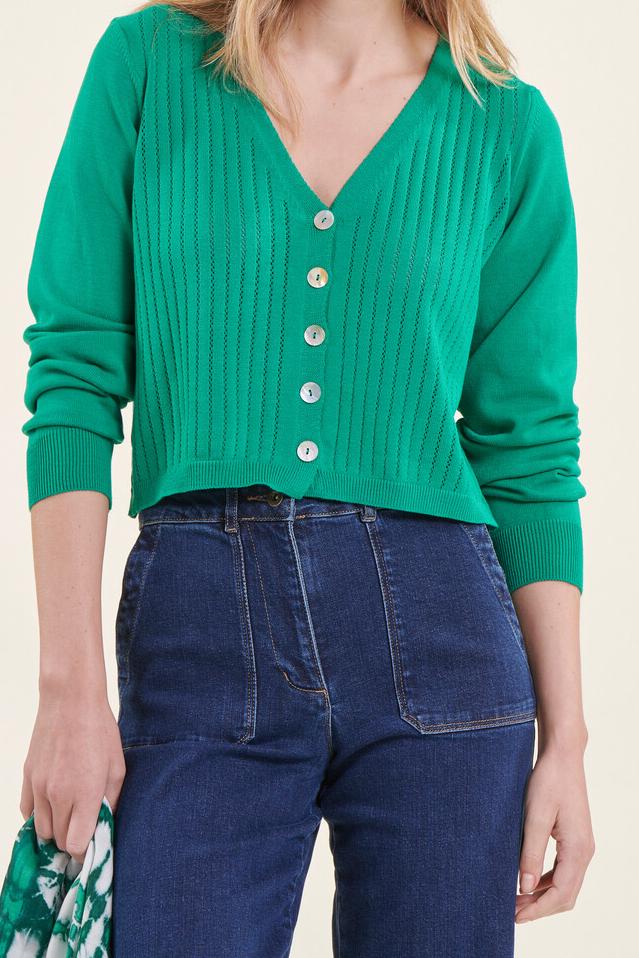 Cardigan vert - Taille S/36