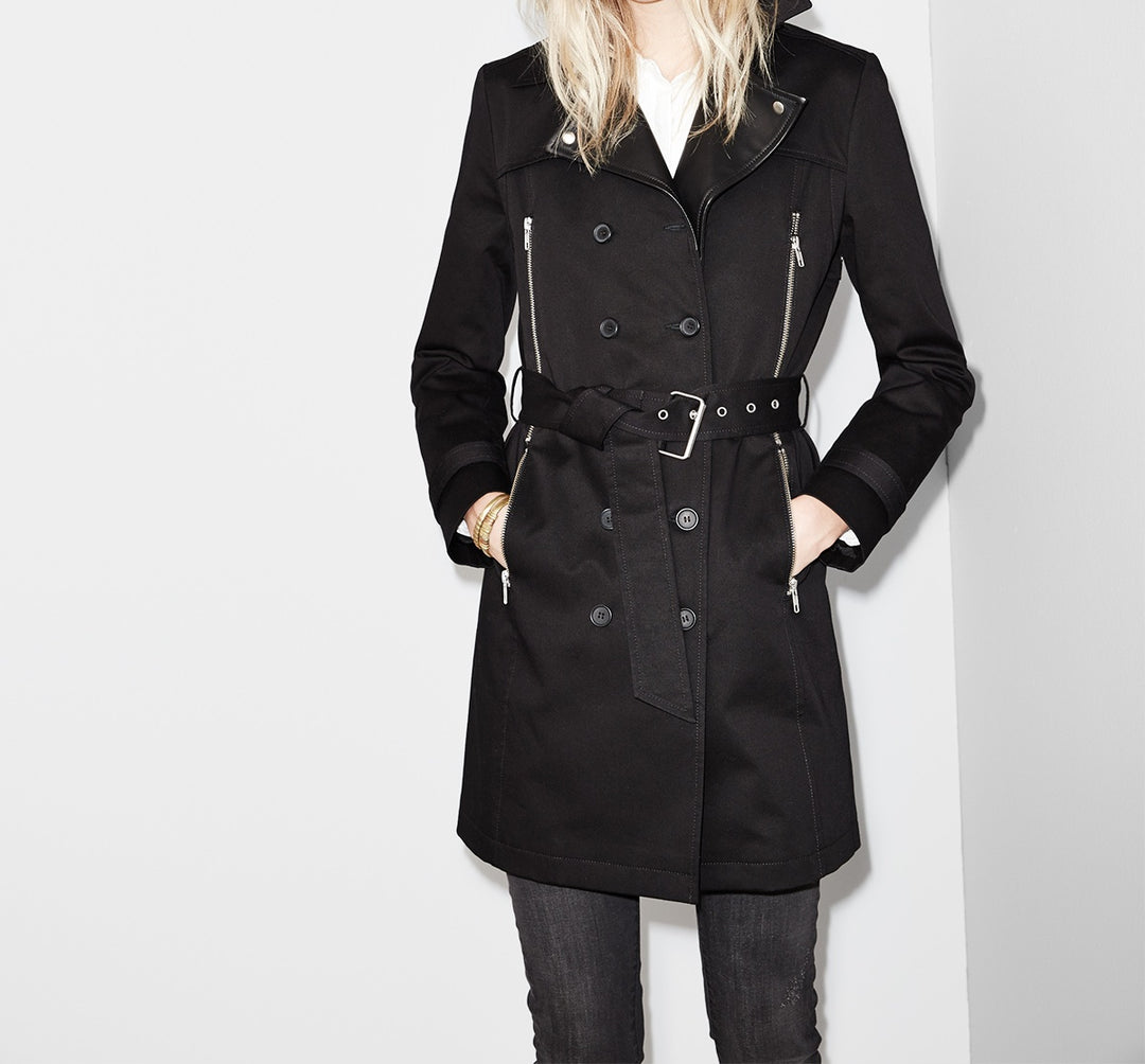 Manteau Noir - Taille XS/34