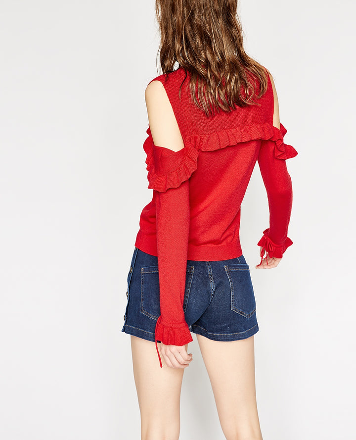 Pull Rouge - Taille M/38