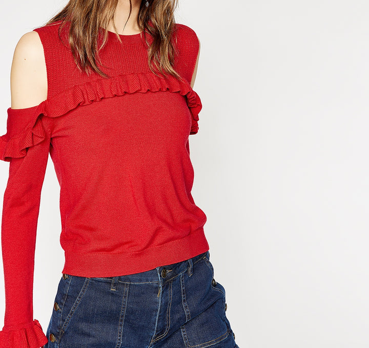 Pull Rouge - Taille M/38