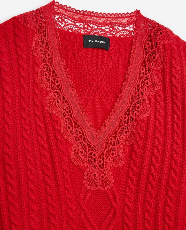 Pull Rouge - Taille S/36
