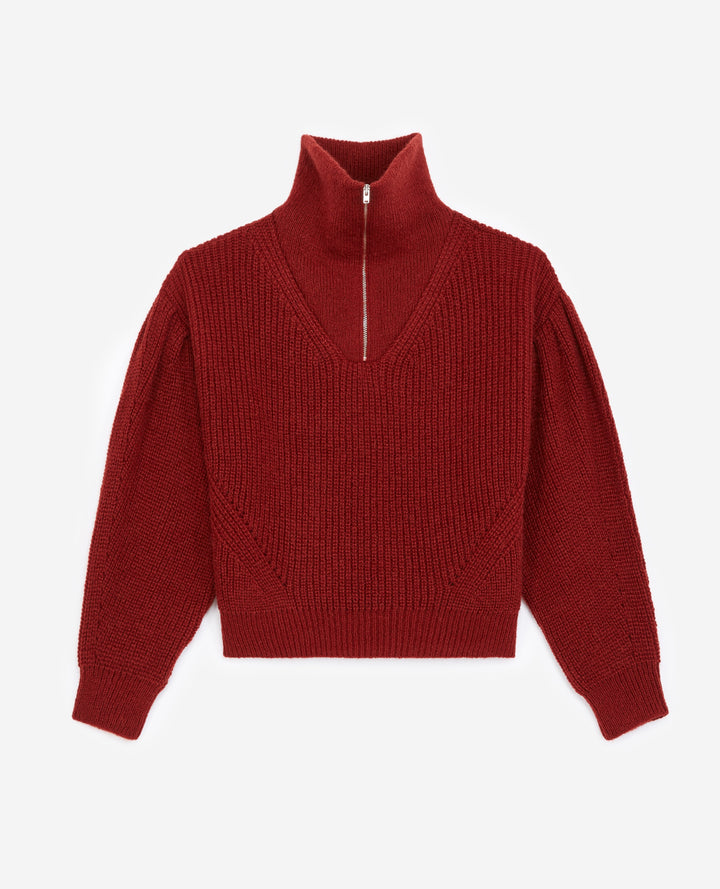 Pull Bordeaux - Taille S/36