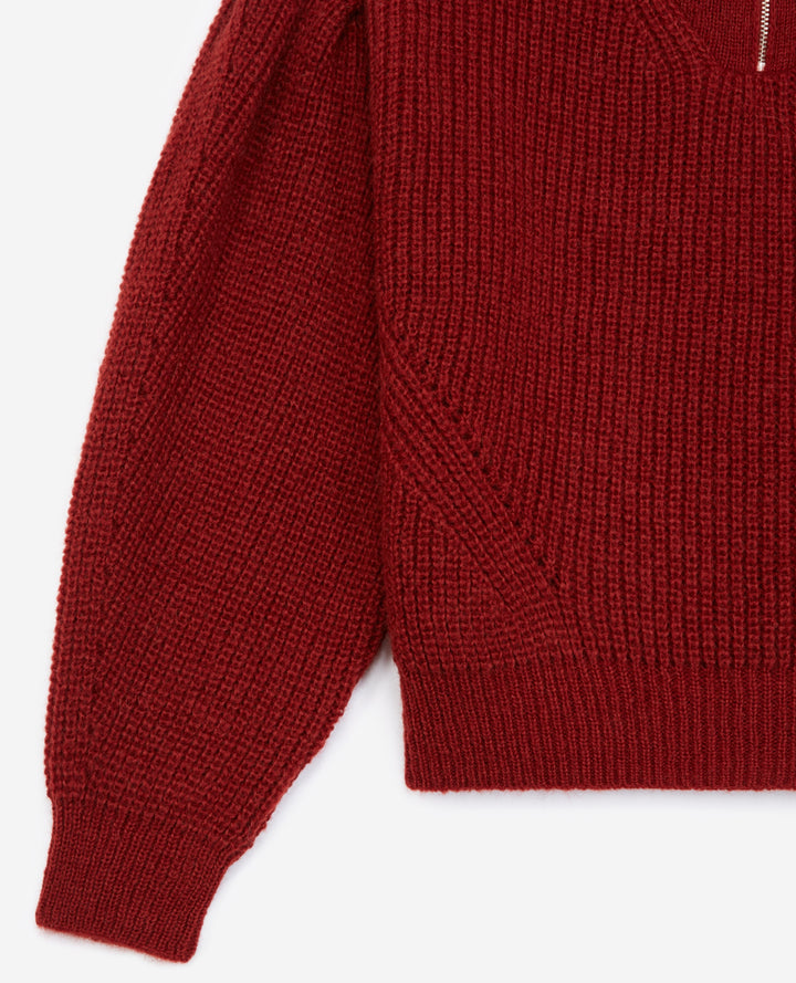 Pull Bordeaux - Taille S/36