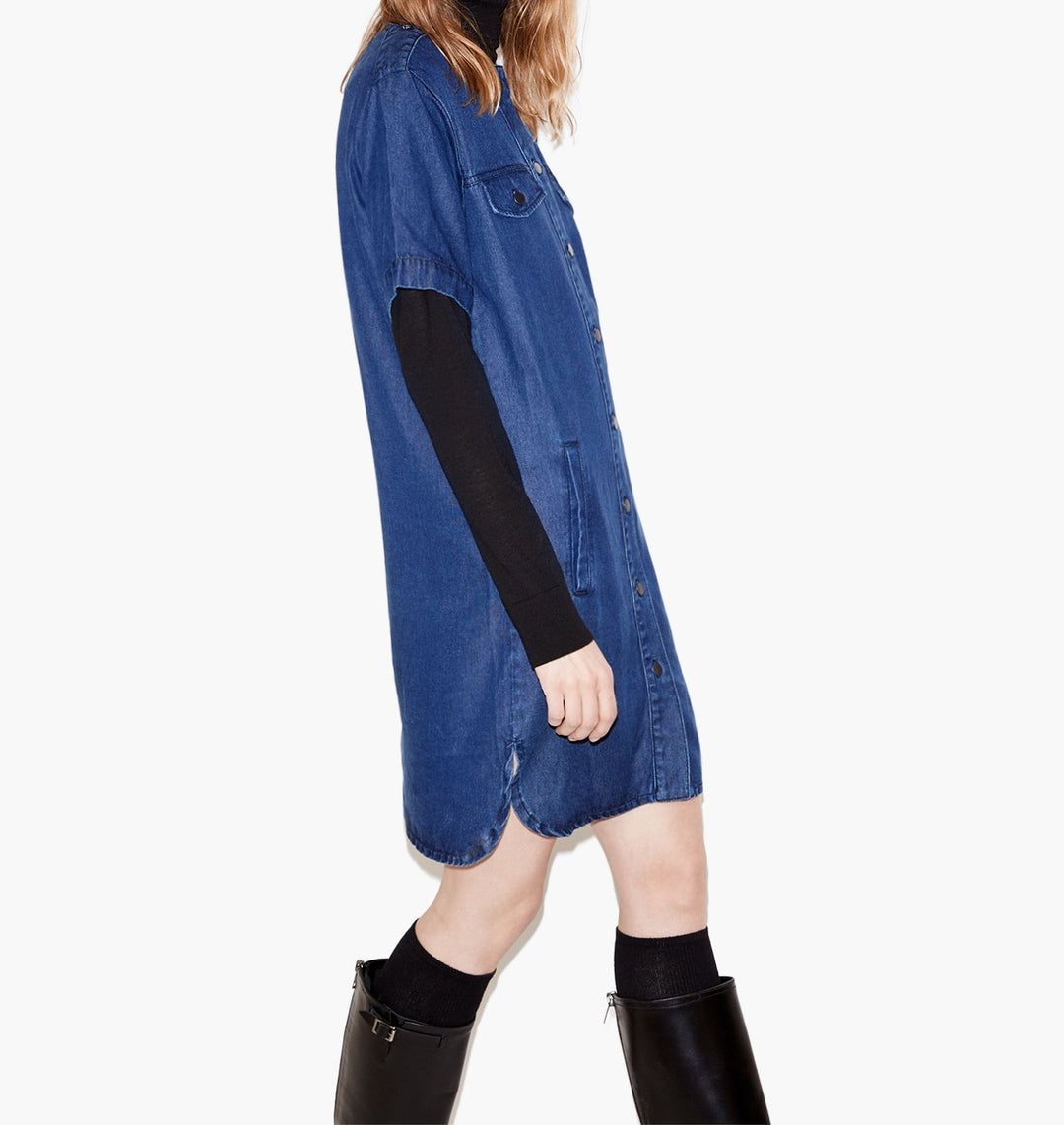 Robe Courte Bleue - Taille L/40