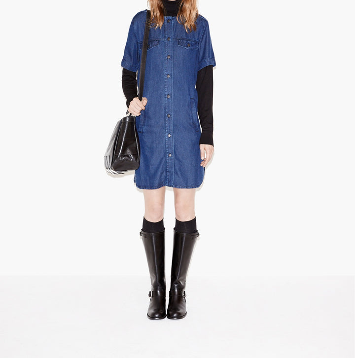 Robe Courte Bleue - Taille L/40