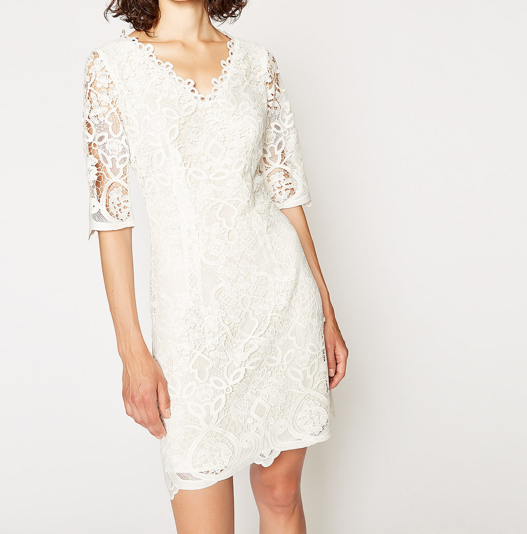 Robe Courte Beige - Taille XS/34
