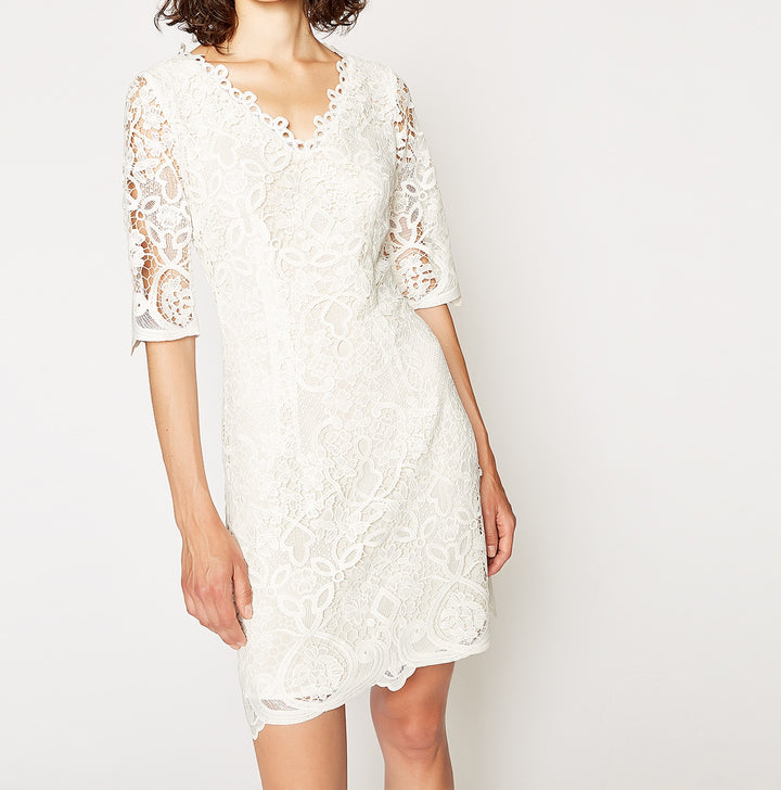 Robe Courte Beige - Taille XS/34