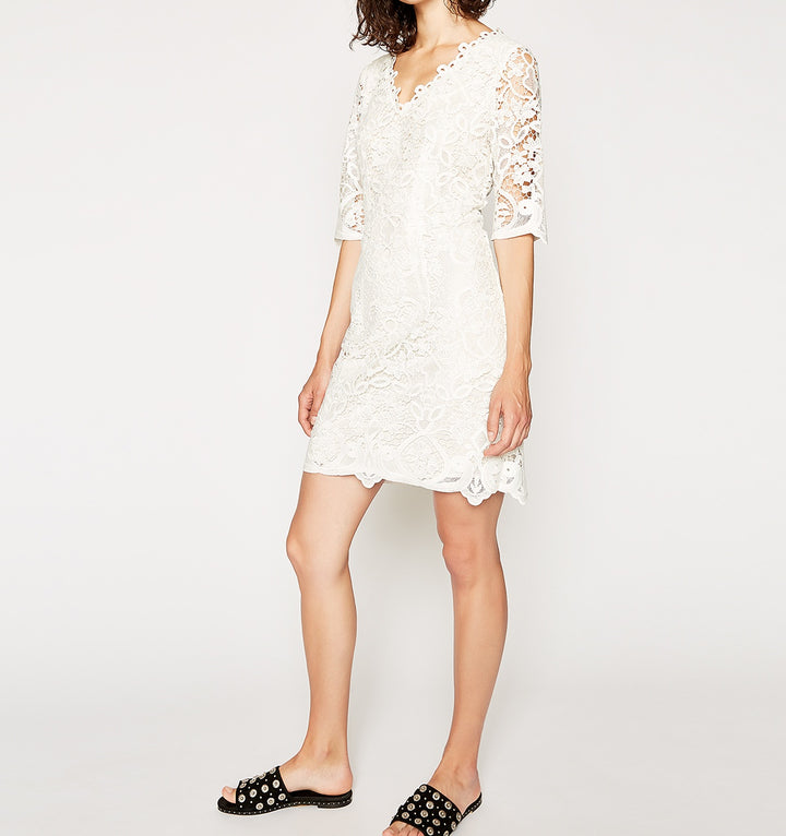 Robe Courte Beige - Taille XS/34