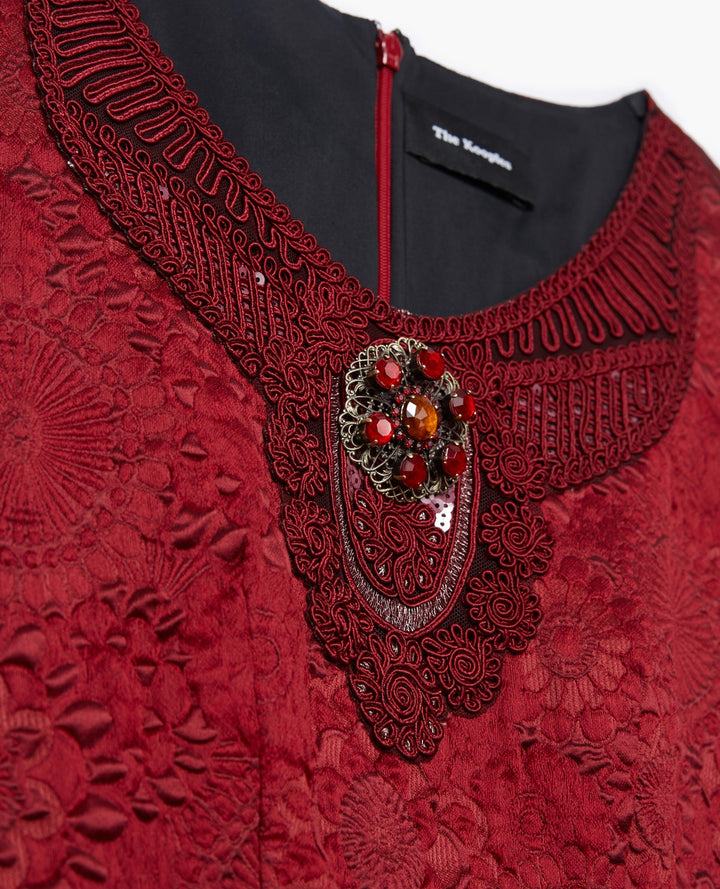 Robe Courte Bordeaux - Taille M/38