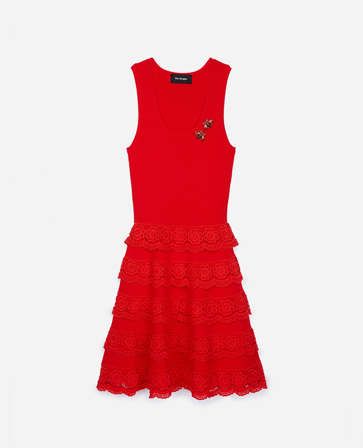 Robe Courte Rouge - Taille XS/34