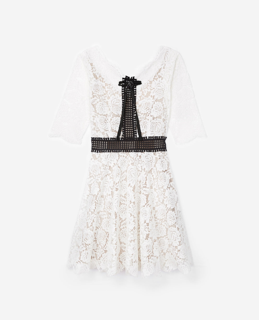 Robe Courte Beige - Taille XS/34