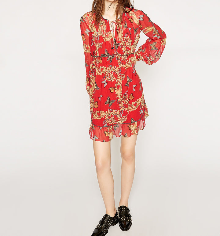 Robe Courte Rouge - Taille S/36