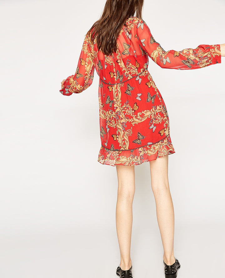 Robe Courte Rouge - Taille S/36
