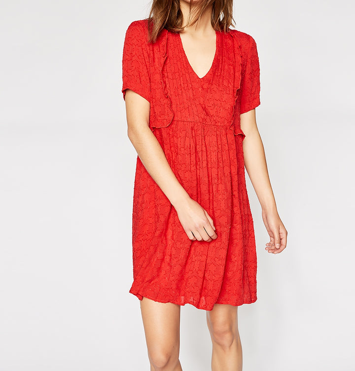 Robe Courte Rouge - Taille S/36