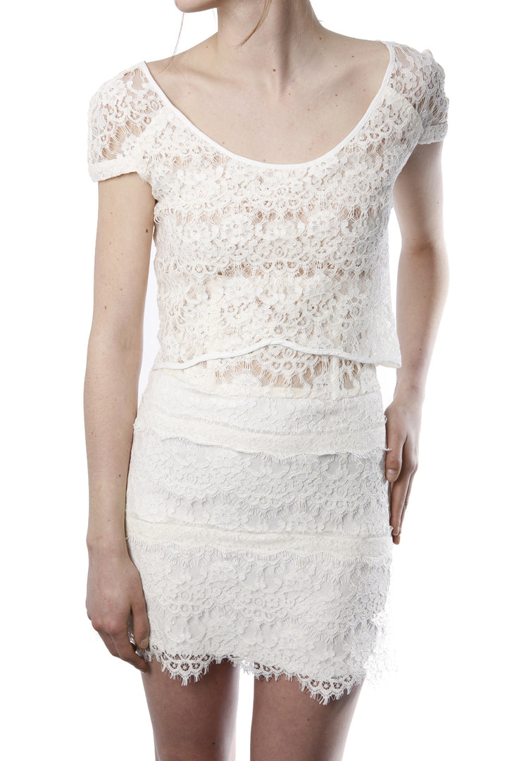 Robe Courte Beige - Taille S/36