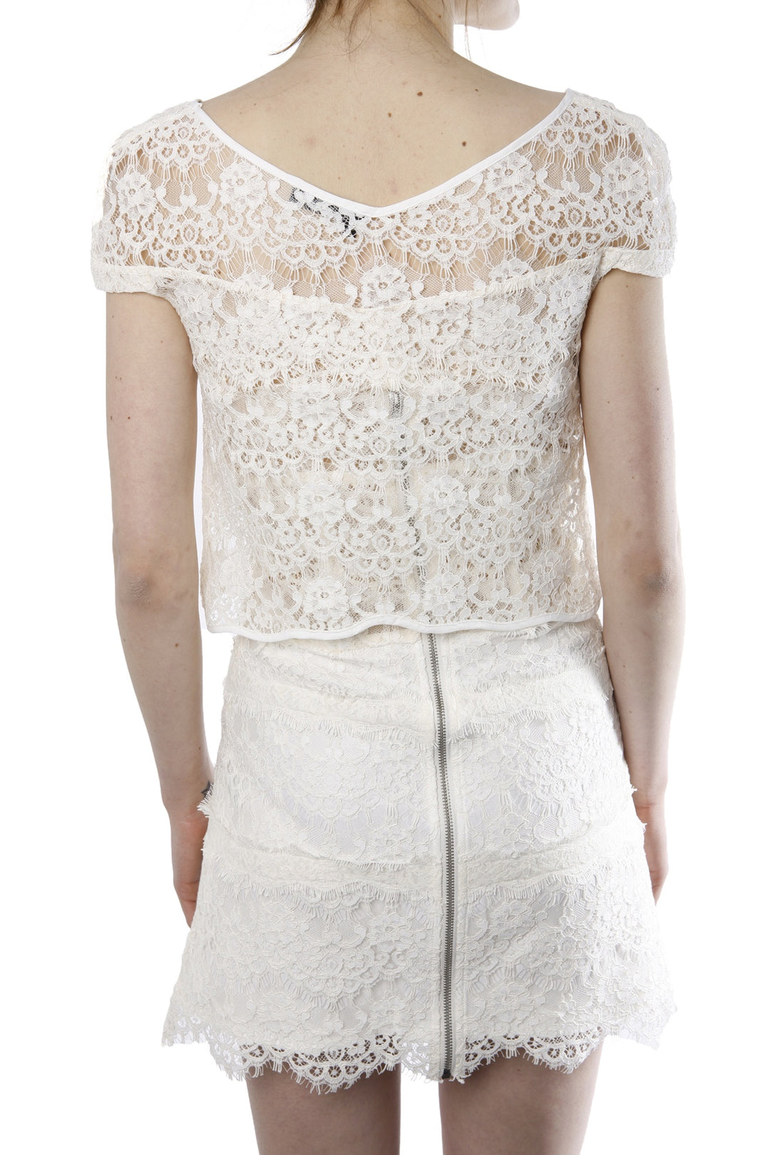 Robe Courte Beige - Taille S/36