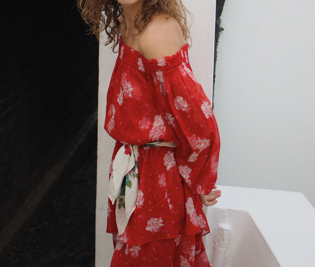 Robe Courte Rouge - Taille S/36
