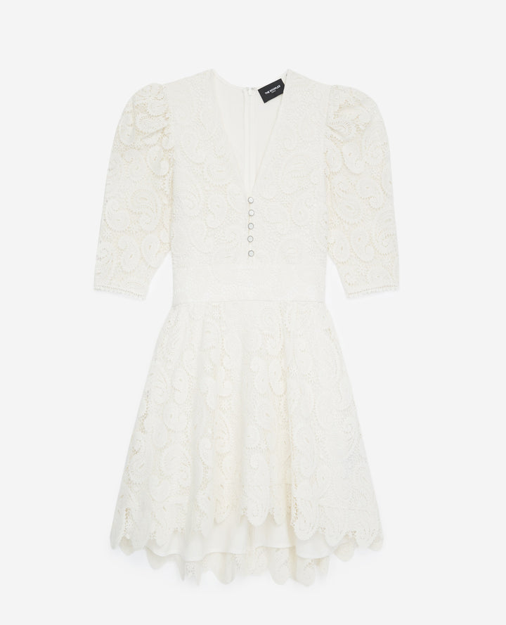 Robe Courte Beige - Taille XS/34