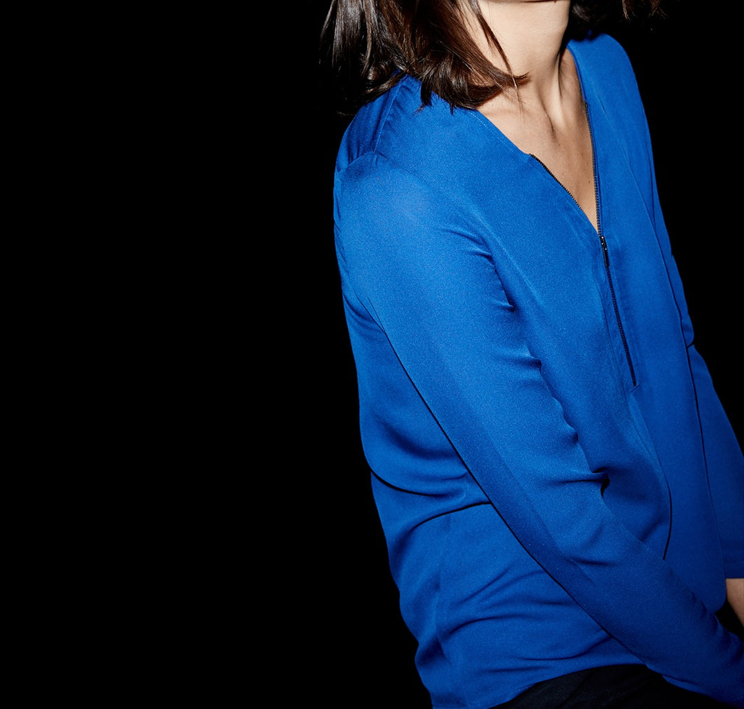 Top Bleu - Taille L/40