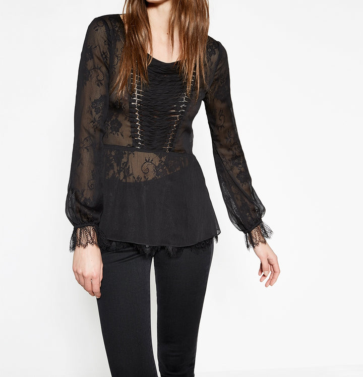 Top Noir - Taille L/40