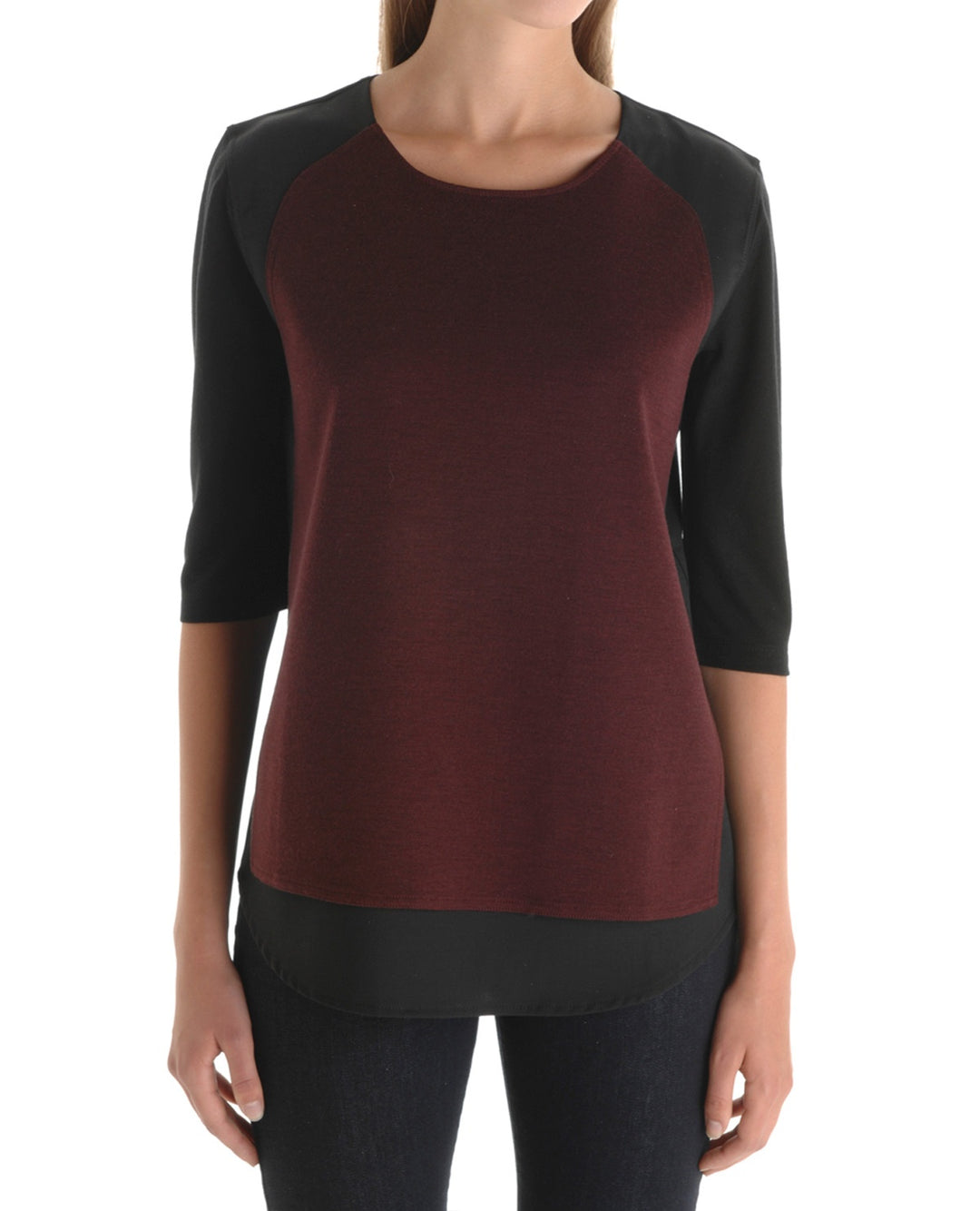 Pull Bordeaux - Taille S/36