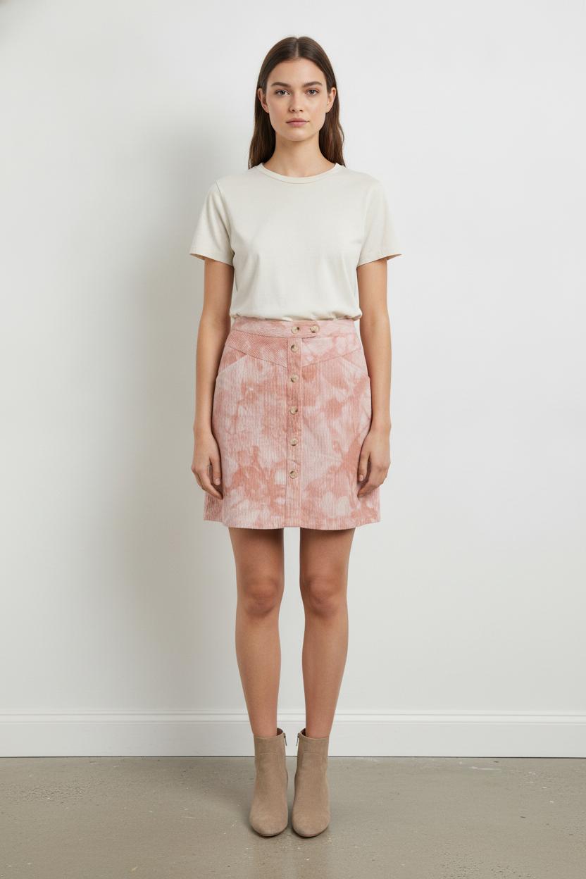 Jupe rose - Taille M/38 de la marque FRNCH | GLD0027 - Vendu par Paradigme - Image 1