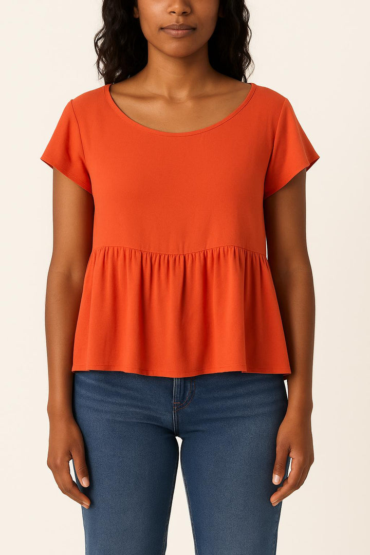 Blouse Rouge - Taille M/38 de la marque American Vintage | GLD0036 - Vendu par Paradigme - Image 1
