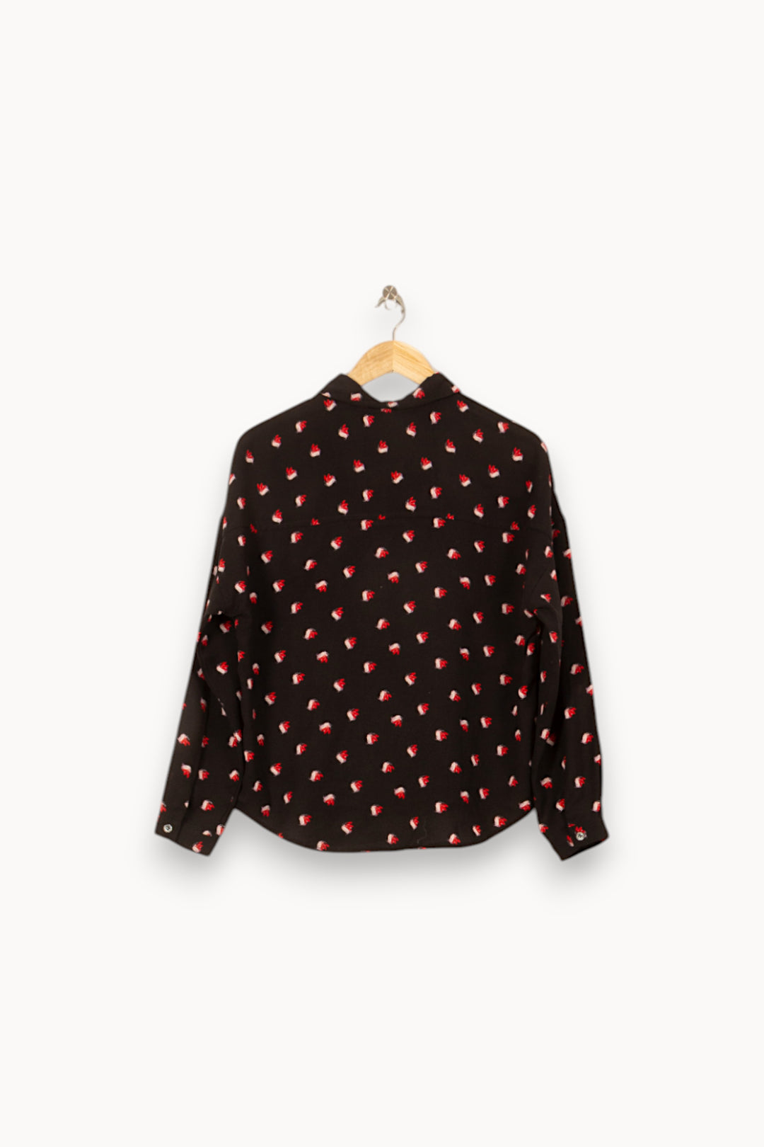 Chemise Noire et Rouge - Taille S/36 de la marque FRNCH | GLD0037 - Vendu par Paradigme - Image 2