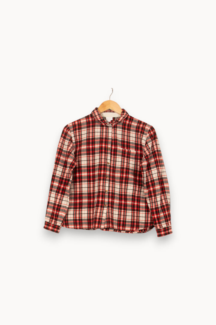 Chemise à Carreaux Rouge et Blanc - Taille XS/34 de la marque Karl Marc John | GLD0038 - Vendu par Paradigme - Image 2