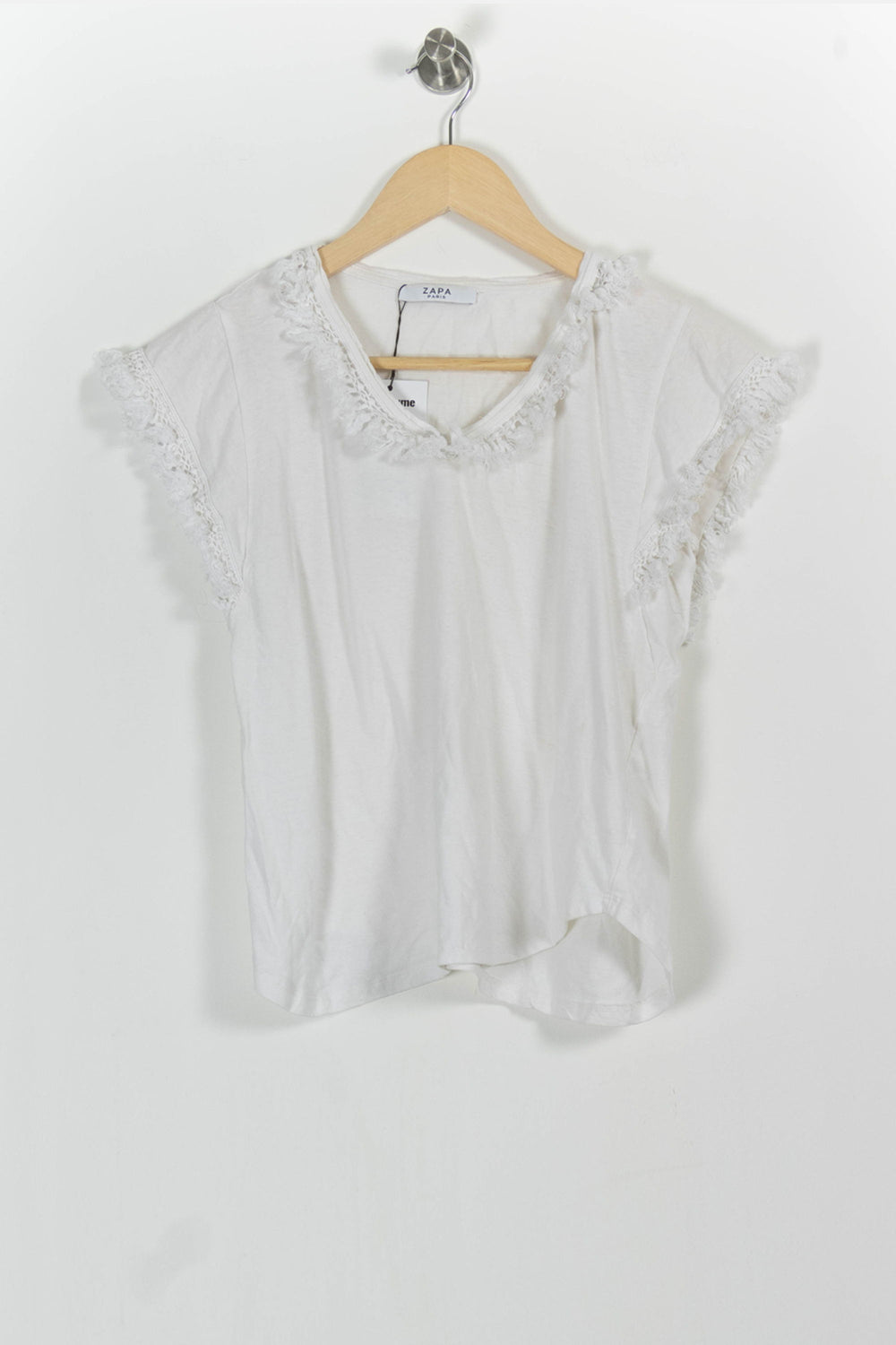 Tee-shirt Blanc - Taille M/38 de la marque ZAPA | GLD0039 - Vendu par Paradigme - Image 2