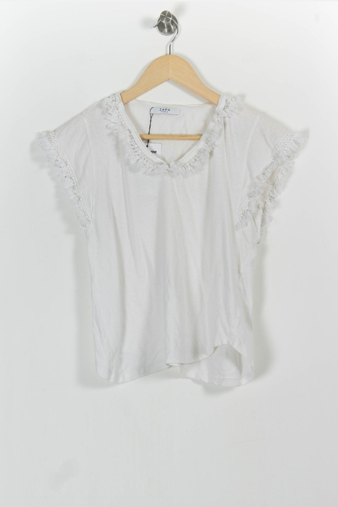 Tee-shirt Blanc - Taille M/38 de la marque ZAPA | GLD0039 - Vendu par Paradigme - Image 2