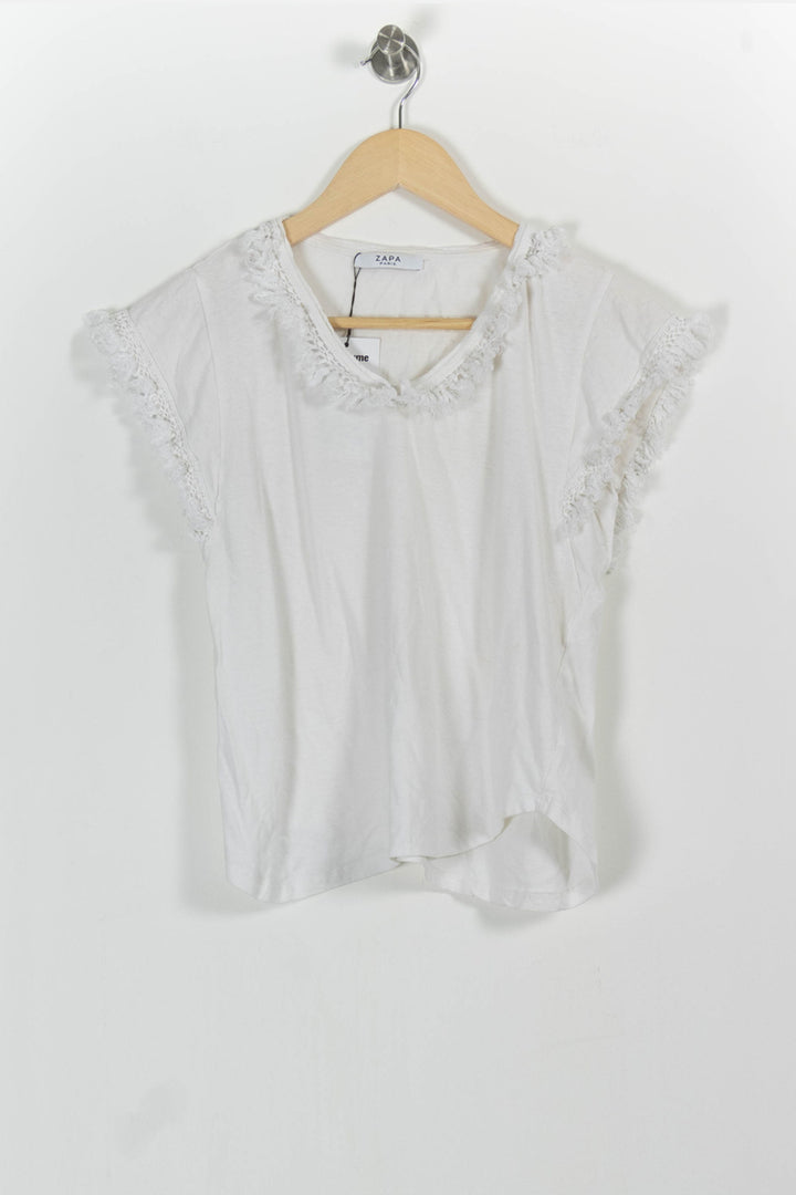 Tee-shirt Blanc - Taille M/38 de la marque ZAPA | GLD0039 - Vendu par Paradigme - Image 2