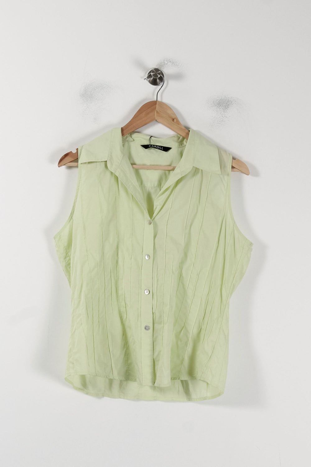 Blouse Sans Manches Verte - Taille XXL/44 de la marque Caroll | GLD0049 - Vendu par Paradigme - Image 2