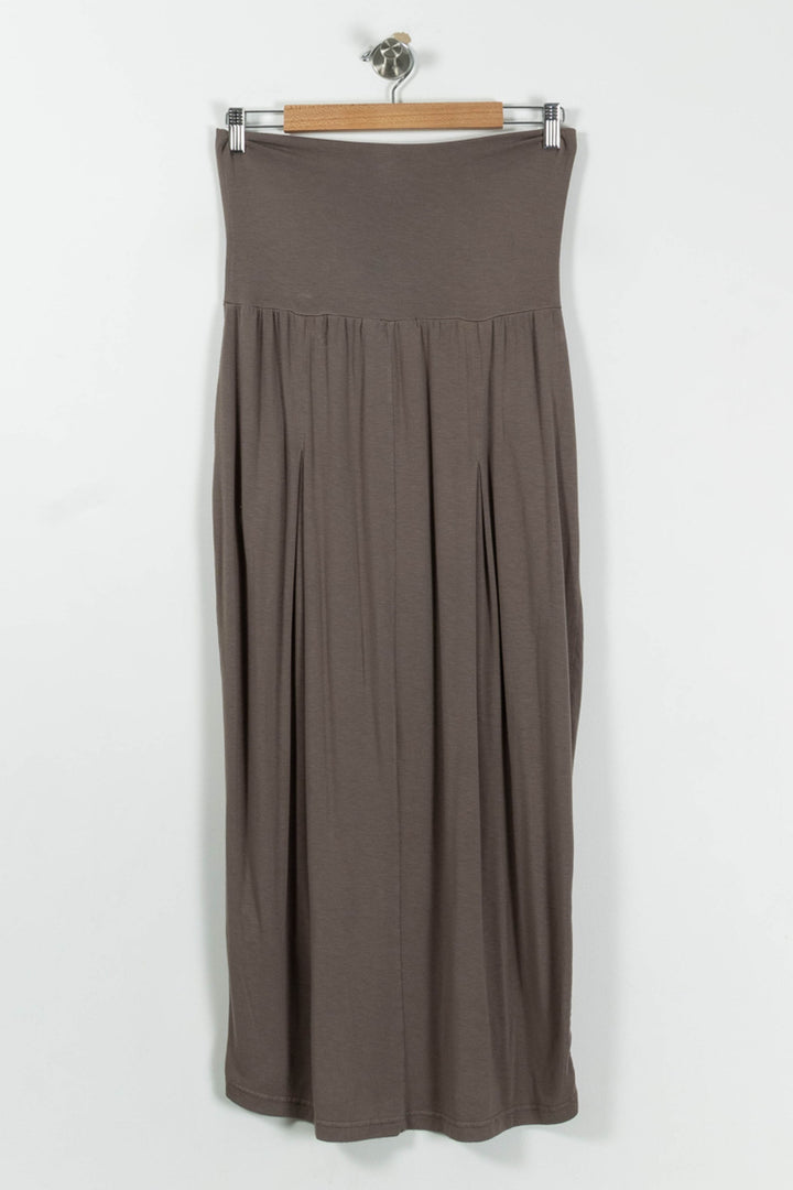 Jupe Longue Marron - Taille L/40 de la marque La Fée Maraboutée | GLD0052 - Vendu par Paradigme - Image 4