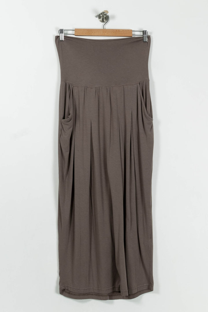 Jupe Longue Marron - Taille L/40 de la marque La Fée Maraboutée | GLD0052 - Vendu par Paradigme - Image 2