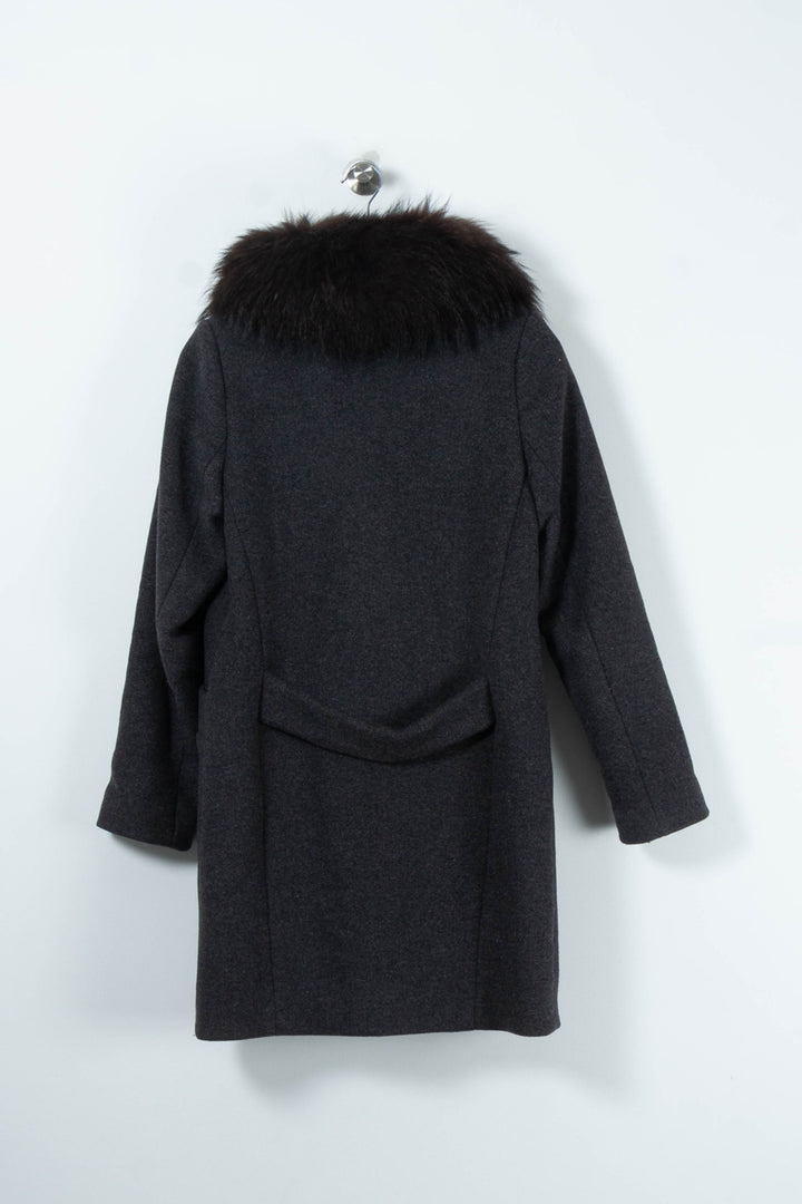Manteau Gris et Noir - Taille S/36 de la marque Claudie Pierlot | GLLIM0007 - Vendu par Paradigme - Image 4