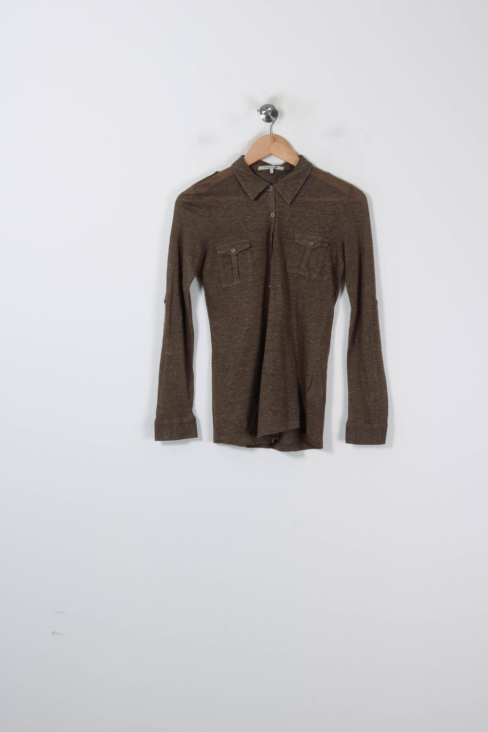 Chemise Marron - Taille M/38 de la marque Gerard Darel | GLLIM0027 - Vendu par Paradigme - Image 2