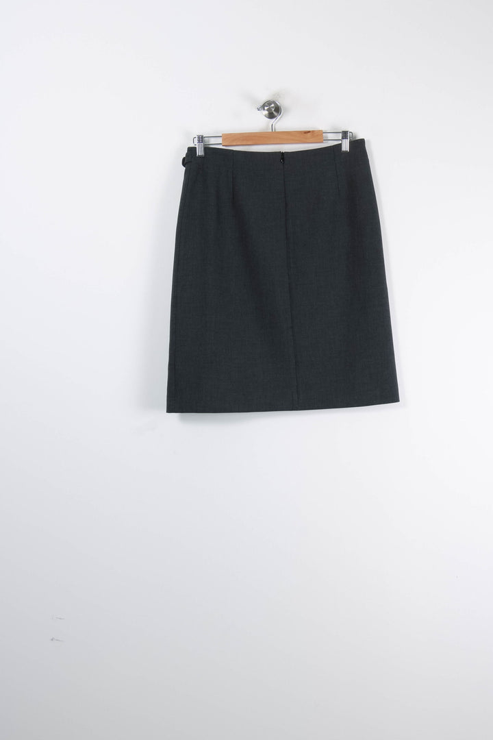 Jupe Droite Grise - Taille XL/42 de la marque Gerard Darel | GLLIM0028 - Vendu par Paradigme - Image 4