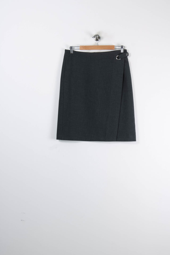 Jupe Droite Grise - Taille XL/42 de la marque Gerard Darel | GLLIM0028 - Vendu par Paradigme - Image 2