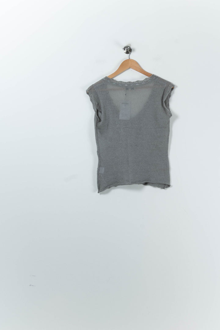 Débardeur Gris - Taille L/40 de la marque Essentiel Antwerp | GLLIM0069 - Vendu par Paradigme - Image 4