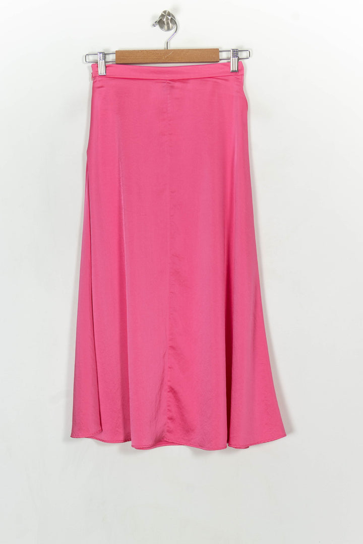 Jupe Longue Rose - Taille XS/34 de la marque Claudie Pierlot | GLLIM0073 - Vendu par Paradigme - Image 5