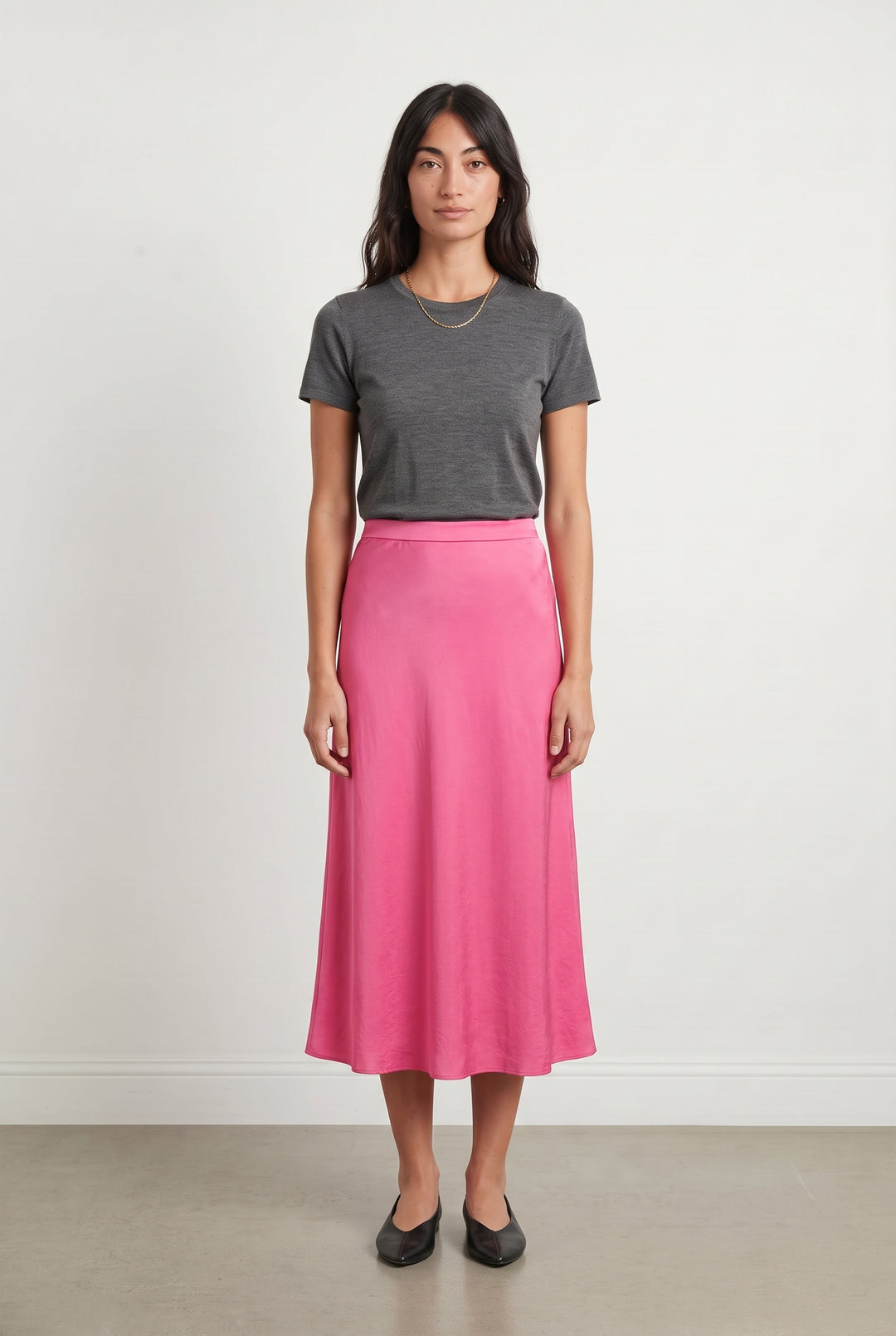 Jupe Longue Rose - Taille XS/34 de la marque Claudie Pierlot | GLLIM0073 - Vendu par Paradigme - Image 1